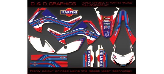 Honda CRF250L CRF250M 'Martini Racing'  Full Graphics Kit