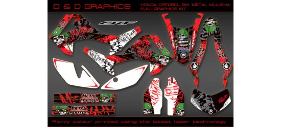 Honda CRF250L CRF250M "metal mulishal" Full graphics kit