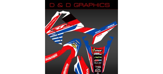 CRF250L CRF250M "Redline Strike" Full Graphics kit