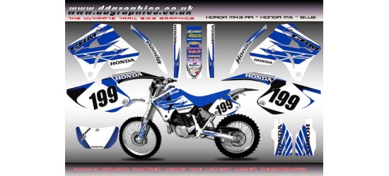 Honda CRM250 Mk3 AR "Honda MX Blue White" Full Graphic Kit