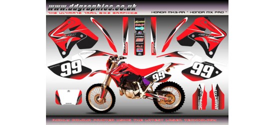 Honda CRM250 Mk3 AR "Honda MX Pro 2009 "Full Graphics Kit