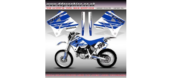 Honda CRM250 Mk3 AR "Honda MX Blue White" Tank Graphic Kit