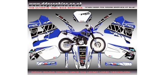 DT125r / 200R "Fox Racing" Full Graphic Kit " Blue".