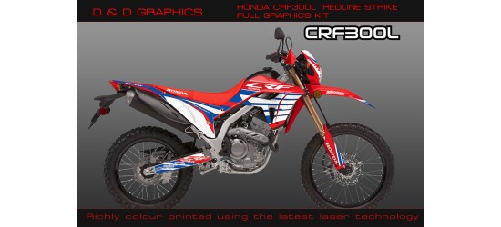Honda CRF300L "redline strike"   full Graphics kit