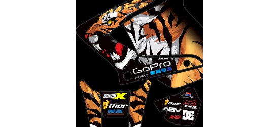 Yamaha DT125RE / X Lanza "Tiger " Full Graphic Kit Black
