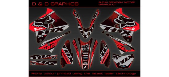 DRZ400 SM 400S 400E Fox Racing full Graphics Kit