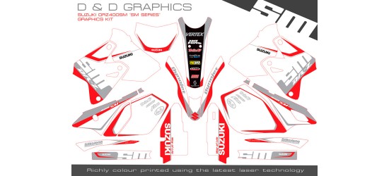 DRZ400 SM 400S 400E SM Series Full Graphics Kit 