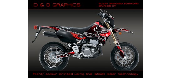 DRZ400 SM 400S 400E Fox Racing full Graphics Kit