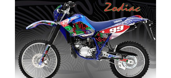 Yamaha DT125RE / X  Lanza  " Zodiac " Full Graphic Blue