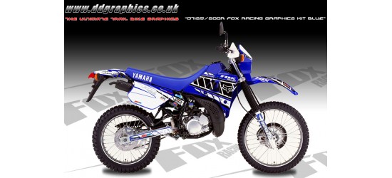 DT125r / 200R "Fox Racing" Full Graphic Kit " Blue".