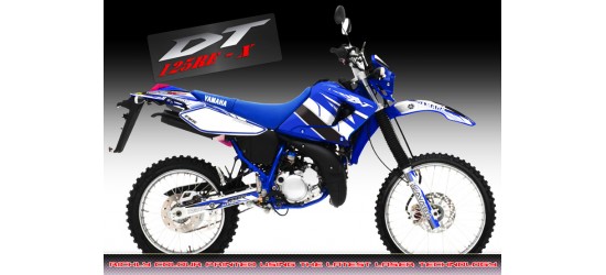 Yamaha DT125RE / X  Lanza  "Yamaha MX Pro" Full Graphics Kit Blue.