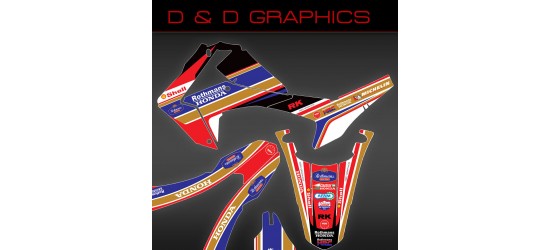 Honda CRF250L CRF250SM 'Retro Rally'  Full Graphics Kit