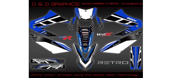 Yamaha WR125R WR125X "Retro" Full Graphics Kit