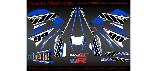 Yamaha WR250R WR250X "Fox Racing" Full Graphics Kit