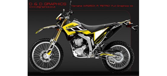 WR250X  WR250R Retro full Graphics kit.