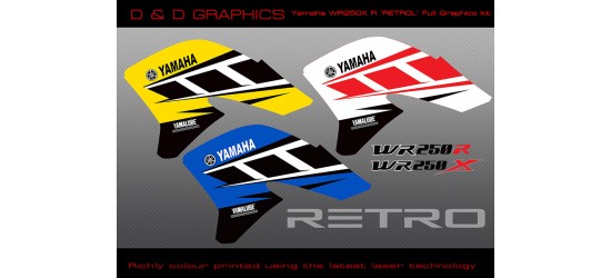 WR250X  WR250R Retro full Graphics kit.
