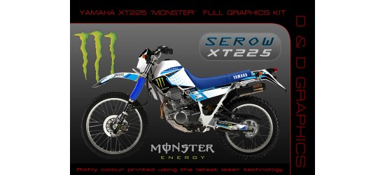 Yamaha XT225 Serow "Monster " Full Graphics Kit