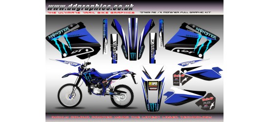Yamaha DT125RE DT125X  DT Lanza 230 " Monster" Full Graphic Kit Blue