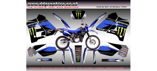 DT125 / 200 "Monster pro" Full Graphic Kit " Blue".