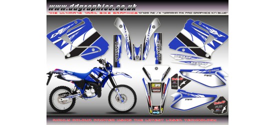 Yamaha DT125RE / X  Lanza  "Yamaha MX Pro" Full Graphics Kit Blue.