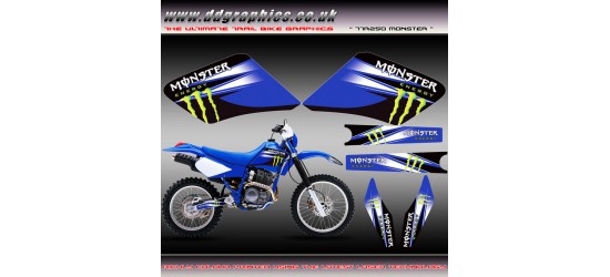 TTR250 "Monster " Tank Graphics kit Blue