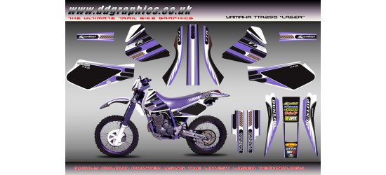 Yamaha TTR250 Open Enduro " Laser " Full Graphics Kit