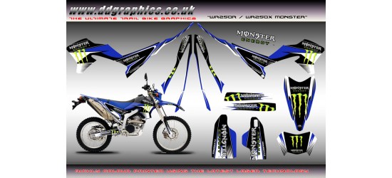 Yamaha WR250X WR250R " Monster " Full Graphics Kit