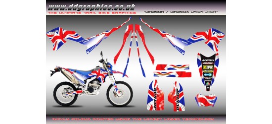 Yamaha WR250X WR250R "Union Jack" Full Graphics Kit.