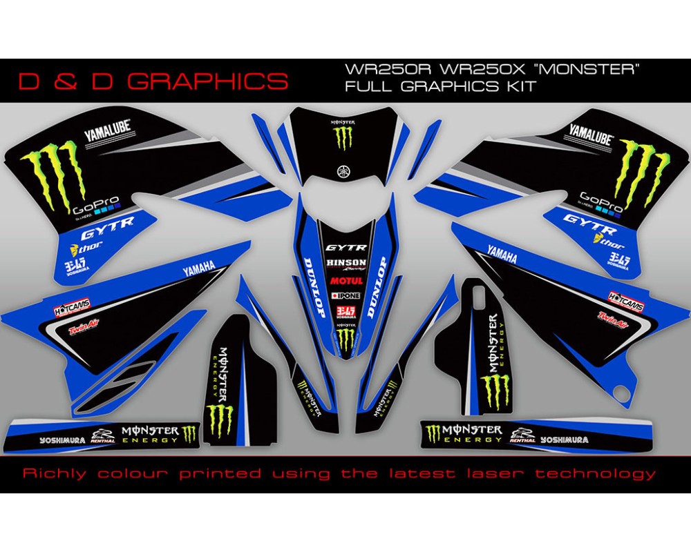 Yamaha WR250R WR250X Monster Graphics Kit