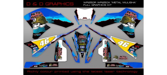 WR250X WR250R Metal Mulisha Full Graphics Kit 