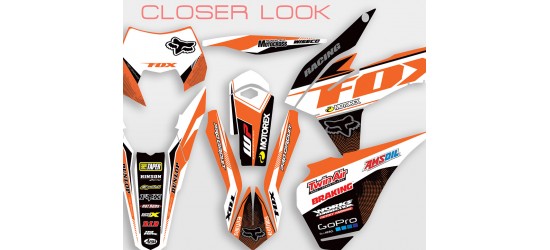 KTM EXC 125 / 200 / 250 / 300 / 350 / 450 / 500 (2013-2016) Fox Racing graphics kit