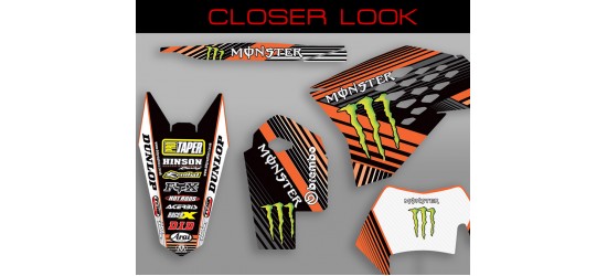 KTM EXC 125/200/250/300/400/450/525 "Monster "  Full Graphic Kit 2008-2010