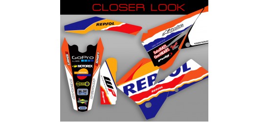 KTM EXC 125/200/250/300/400/450/525 "Repsol" Full Graphic Kit 2005-2007 