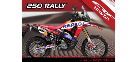 Honda CRF250 Rally "Repsol " Full Graphics Kit 