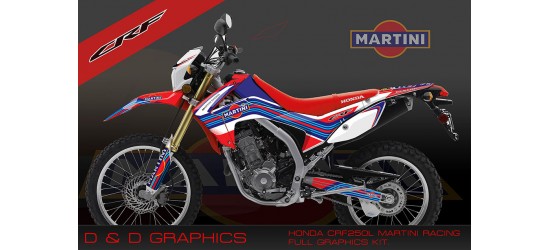 Honda CRF250L CRF250M 'Martini Racing'  Full Graphics Kit