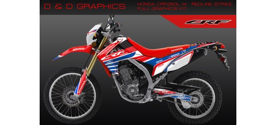 CRF250L CRF250M "Redline Strike" Full Graphics kit