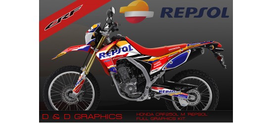 Honda CRF250L CRF250M "Repsol" Full graphics kit