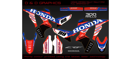 Honda CRF300 Rally "Rally Pro" Full Graphics kit Honda CRF300 Rally "Rally Pro" Full Graphics kit