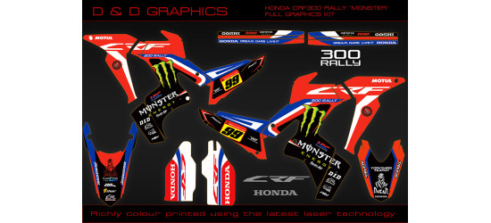 Honda CRF300 Rally Monster Full Graphics kit