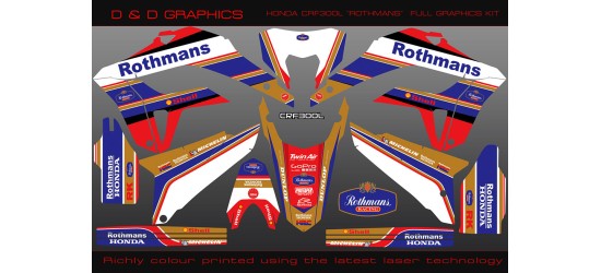 Honda CRF300L "Rothmans Racing" Full graphics kit