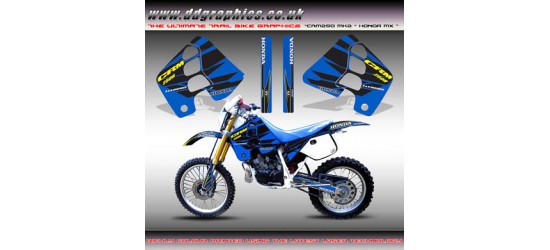 Honda CRM250 Mk2 "Honda MX" Tank Graphics Kit (Blue).