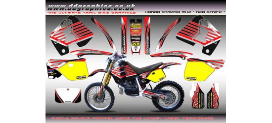 Honda CRM250 Mk2 "Red Stripe" Full Graphics Kit.