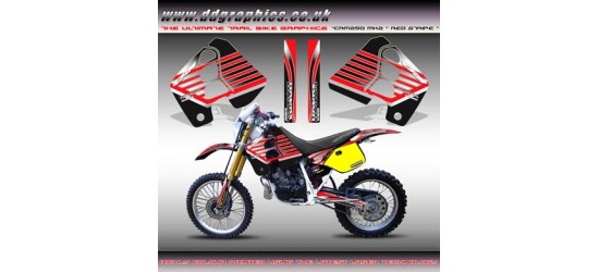 Honda CRM250 Mk2 "Red Stripe" Tank Graphics Kit.