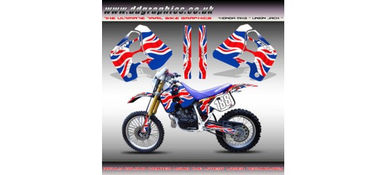 Honda CRM250 Mk2 "Union Jack" Tank Graphics Kit.