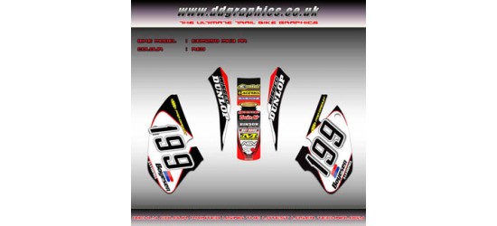 Honda CRM250 Rearfender & side pannel graphics.