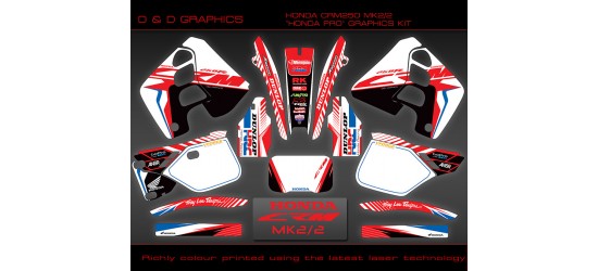 Honda CRM 250 MK2/2 Honda Pro Full Graphics Kit 