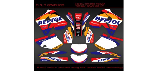 Honda CRM250 Mk3 AR " Repsol " full graphics kit