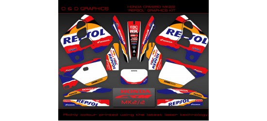 Honda CRM 250 MK2/2 Repsol full Graphics Kit 