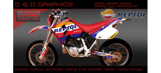 Honda CRM250 Mk3 AR " Repsol " full graphics kit
