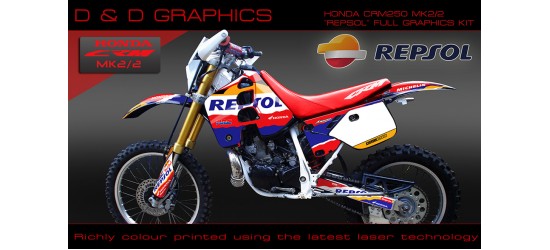 Honda CRM 250 MK2/2 Repsol full Graphics Kit 